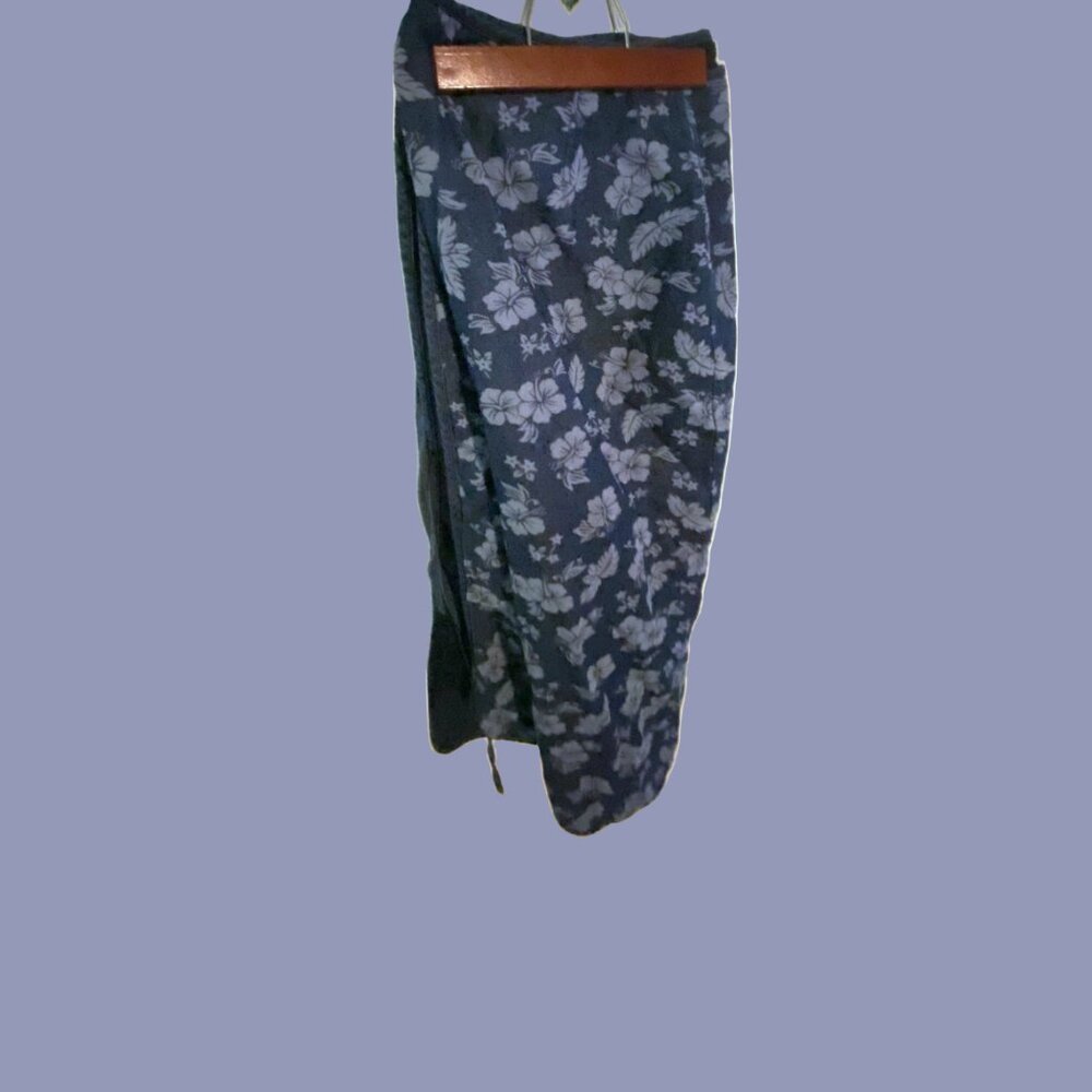 Handmade Reversible Denim Wrap skirt - Picture 8 of 13